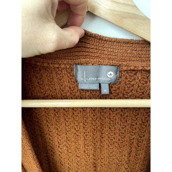 Anthropologie Ursa Oversized Rust Cardigan sz: XS - Picture 3 of 9